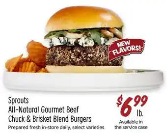 Sprouts Farmers Market Sprouts All-Natural Gourmet Beef Chuck & Brisket Blend Burgers offer