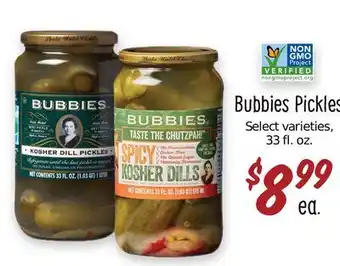 Sprouts Farmers Market Bubbies Pickles offer