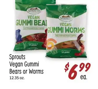 Sprouts Farmers Market Sprouts Vegan Gummi Bears or Worms offer