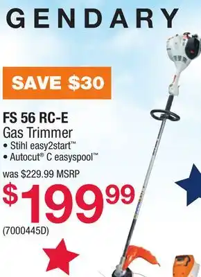 Ace Hardware FS 56 RC-E Gas Trimmer offer