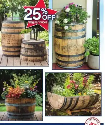 Ace Hardware Jack Daniel's Old #7 Authentic Wood Whiskey Barrels offer