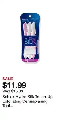 Ulta Beauty Schick Hydro Silk Touch-Up Exfoliating Dermaplaning Tool Eyebrow/Facial Razor offer