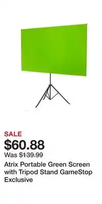 Game Stop Atrix Portable Green Screen with Tripod Stand GameStop Exclusive offer