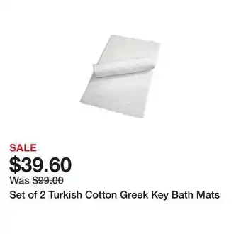 Belk Set of 2 Turkish Cotton Greek Key Bath Mats offer