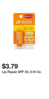 Big Lots Lip Repair SPF 35, 0.15 Oz offer