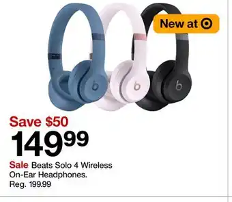 Target Beats Solo 4 Wireless On-Ear Headphones offer