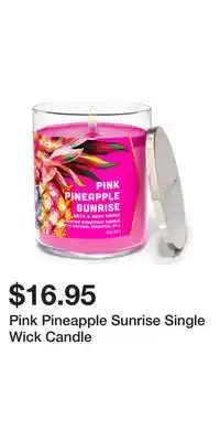 Bath & Body Works Pink Pineapple Sunrise Single Wick Candle offer