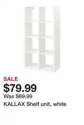 Ikea KALLAX Shelf unit, white offer