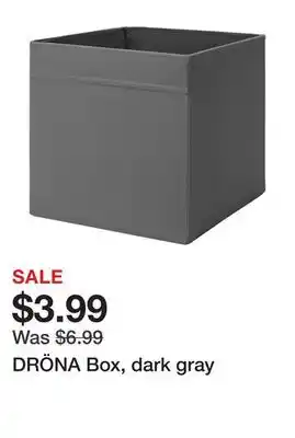 Ikea DRÖNA Box, dark gray offer