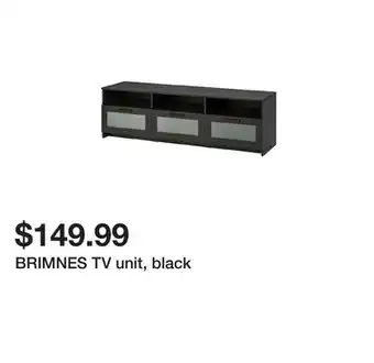 Ikea BRIMNES TV unit, black offer