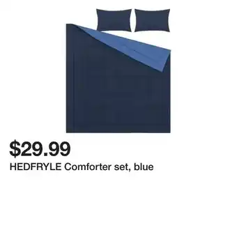Ikea HEDFRYLE Comforter set, blue offer