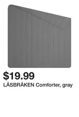 Ikea LÅSBRÄKEN Comforter, gray offer