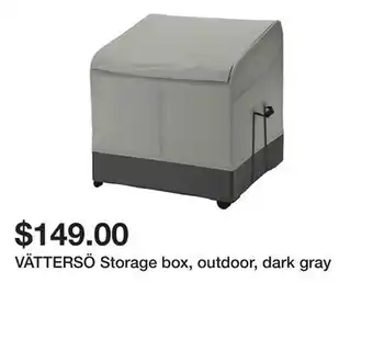 Ikea VÄTTERSÖ Storage box, outdoor, dark gray offer