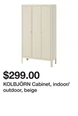 Ikea KOLBJÖRN Cabinet, indoor/outdoor, beige offer