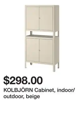 Ikea KOLBJÖRN Cabinet, indoor/outdoor, beige offer