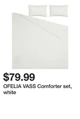 Ikea OFELIA VASS Comforter set, white offer