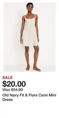 Old Navy Old Navy Fit & Flare Cami Mini Dress offer