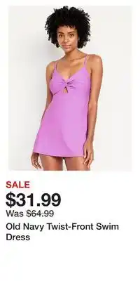 Old Navy Old Navy Twist-Front Swim Dress offer