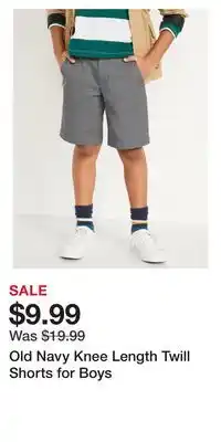 Old Navy Old Navy Knee Length Twill Shorts for Boys offer