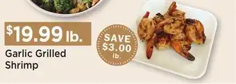 Heinen's Garlic Grilled Shrimp offer