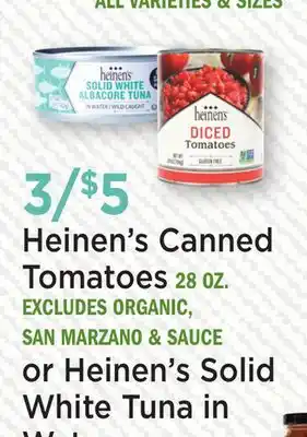 Heinen's Heinen's Canned Tomatoes offer