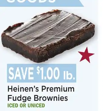 Heinen's Heinen's Premium Fudge Brownies offer