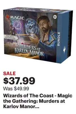 Best Buy Wizards of The Coast - Magic the Gathering: Murders at Karlov Manor Bundle offer