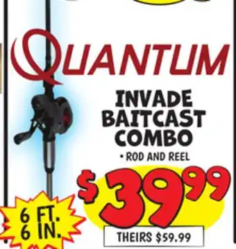 Ollie's QUANTUM INVADE BAITCAST COMBO offer