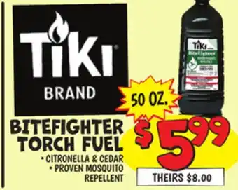 Ollie's TIKI BITEFIGHTER TORCH FUEL offer