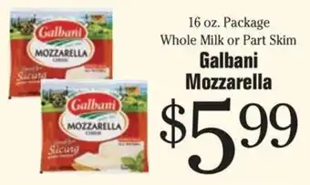 Morton Williams Galbani Mozzarella offer