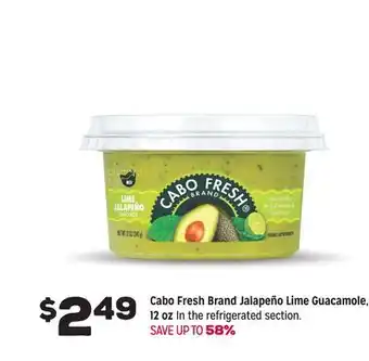 Grocery Outlet Cabo Fresh Brand Jalapeno Lime Guacamole offer