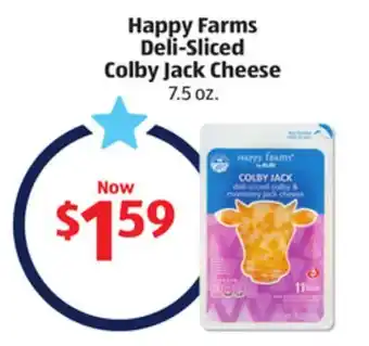Aldi Happy Farms Deli-Sliced Colby Jack Cheese offer