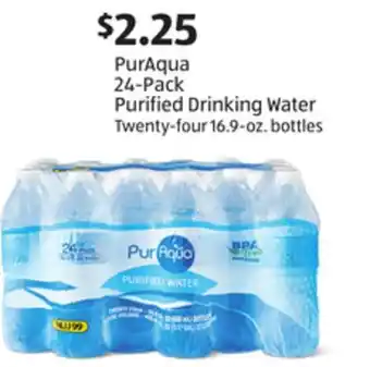 Aldi PurAqua 24-Pack Purified Drinking Water offer