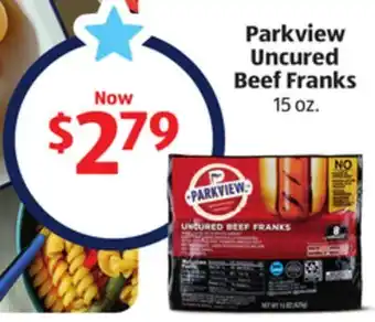 Aldi Parkview Uncured Beef Franks offer