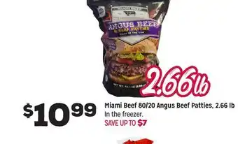 Grocery Outlet Miami Beef 80/20 Angus Beef Patties, 2.66 lb offer