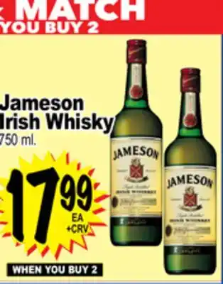 Superior Grocers Jameson Irish Whisky offer