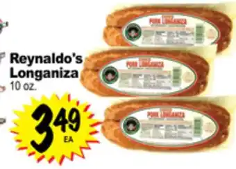 Superior Grocers Reynaldo's Longaniza offer