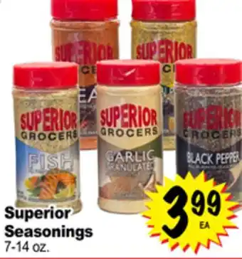 Superior Grocers Superior Seasonings offer
