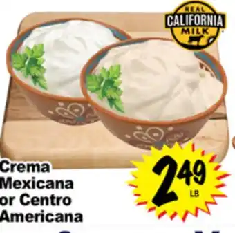 Superior Grocers Crema Mexicana or Centro Americana offer