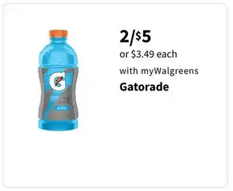 Walgreens Gatorade offer