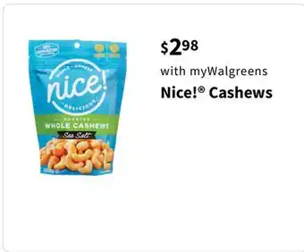 Walgreens Nice! Cashews offer
