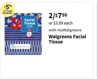 Walgreens Walgreens Facial Tissue offer