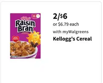 Walgreens Kellogg's Cereal offer