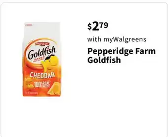 Walgreens Pepperidge Farm Goldfish offer