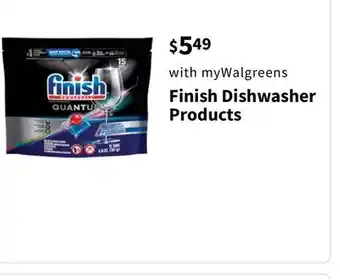 Walgreens Finish Dishwasher Products offer