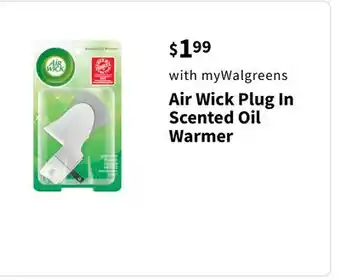 Walgreens Air Wick Plug In Scented Oil Warmer offer