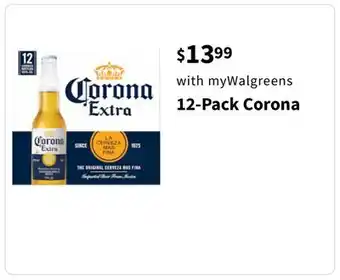 Walgreens 12-Pack Corona offer
