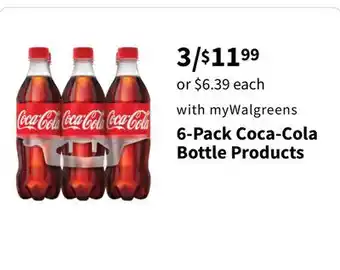 Walgreens 6-Pack Coca-Cola Bottle Products offer