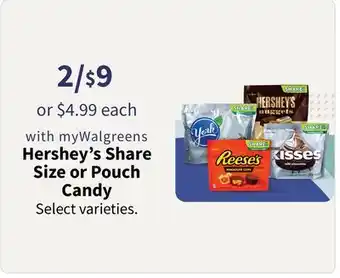 Walgreens Hershey's Share Size or Pouch Candy offer