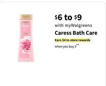 Walgreens Caress Bath Care offer